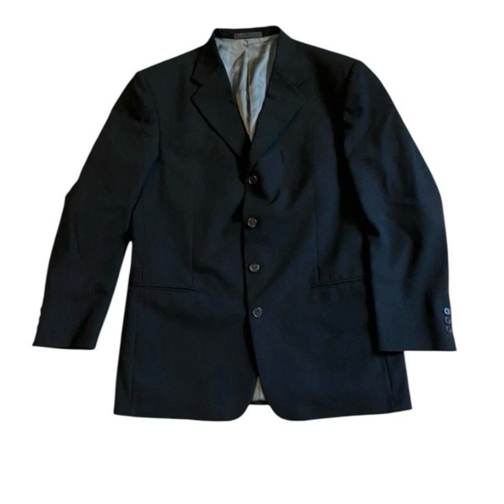 Givenchy Monsieur Men’s Black Blazer 100% Worsted Wool Union Made Size 42R